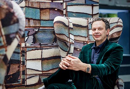 Designer Tom Dixon at the launch of Industrial Landscape at Stockholm Furniture Fair 2016