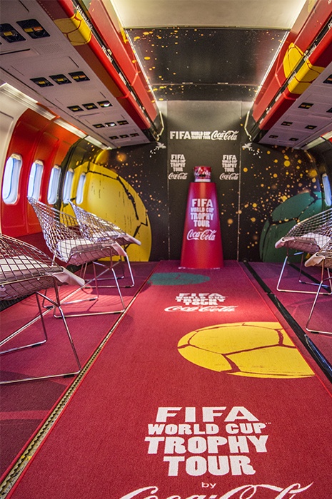 Fifa World Cup and Coca-Cola themed custom wall-to-wall carpet by ege