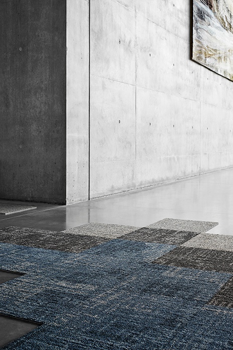 Unfinished-carpet-tile-flooring-on-concrete